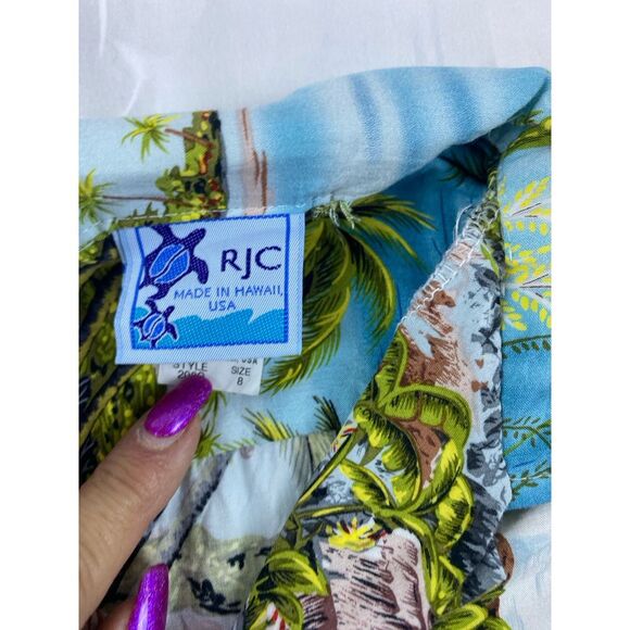 Made In USA Hawaii Little Boys Size 8 100% Rayon Hawaiian Shirt - Picture 6 of 12